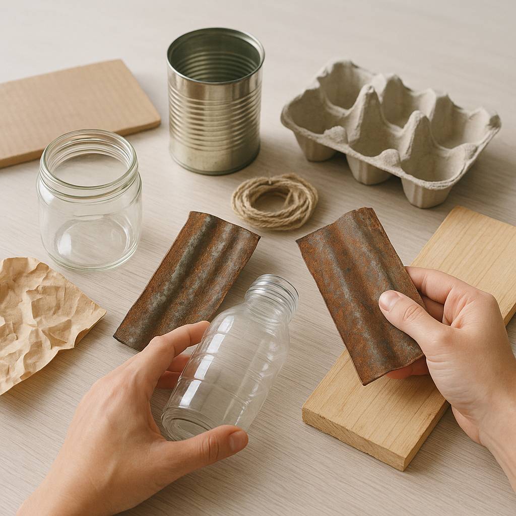 Récupération de matériaux pour des créations originales - Matériaux à récupérer et usages